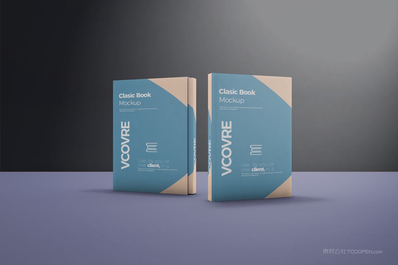 简洁商务宣传硬壳精装画册企业ps样机 (5)