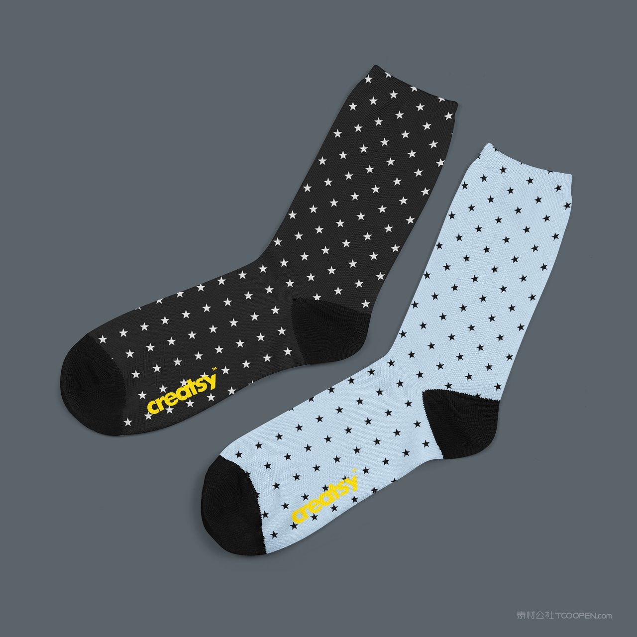 运动长袜子运动袜图案展示样机 (12)