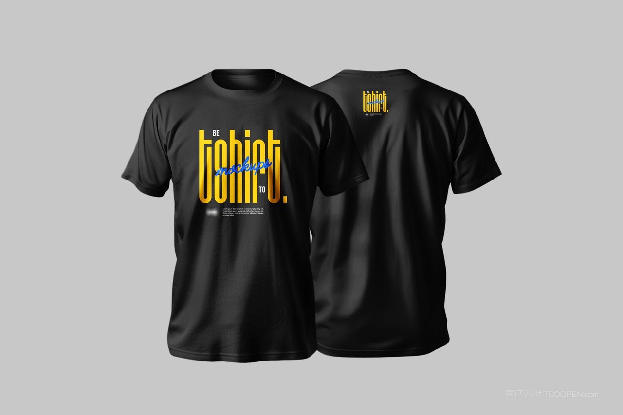 男士短袖t恤样机