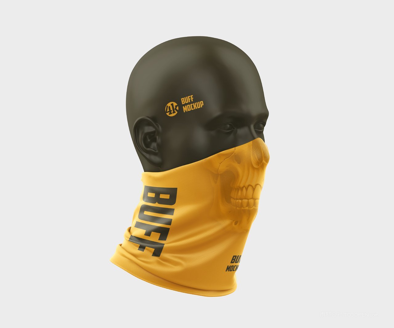 浅黄色面罩样机