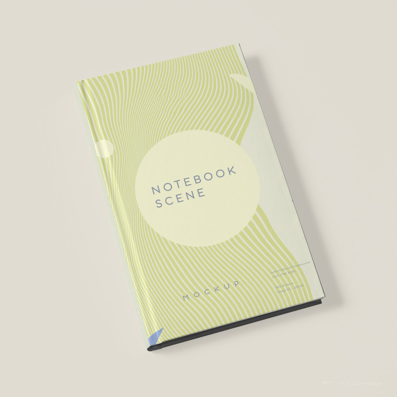 精装硬壳书本画册贴图样机