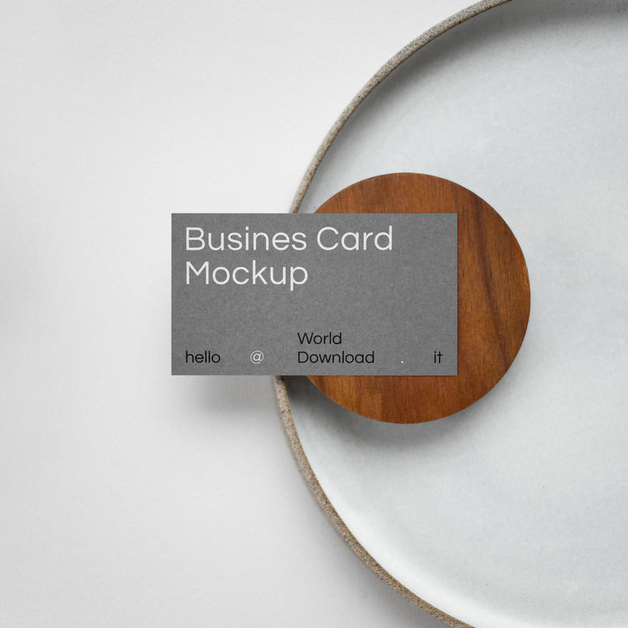 简约名片贴图样机