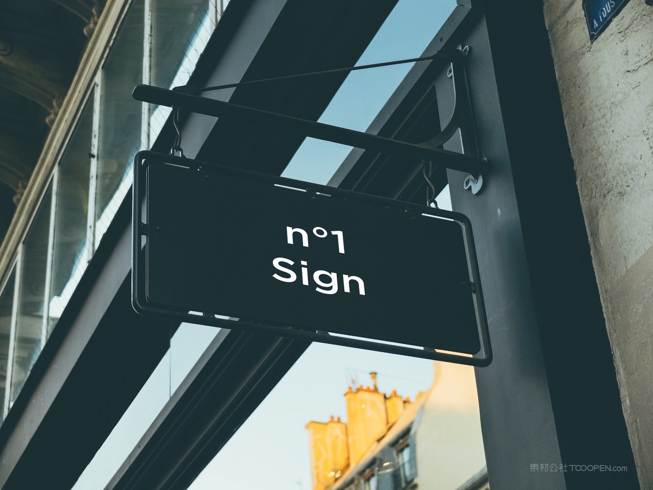 门头侧面logo旗智能贴图样机  (9)