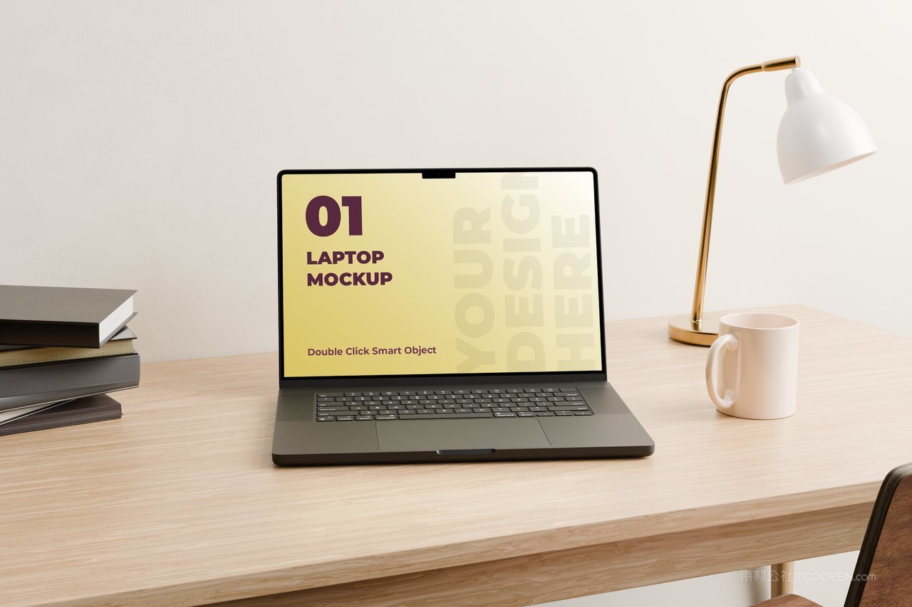 笔记本电脑场景样机