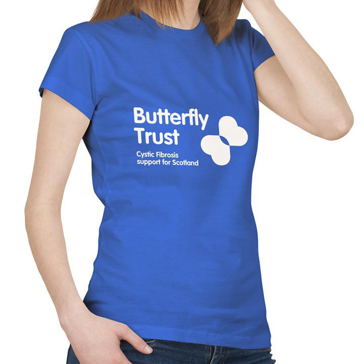 蓝色女士VI贴图服装T恤