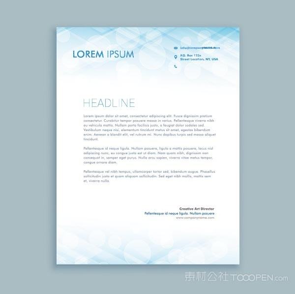 极简风商务信纸