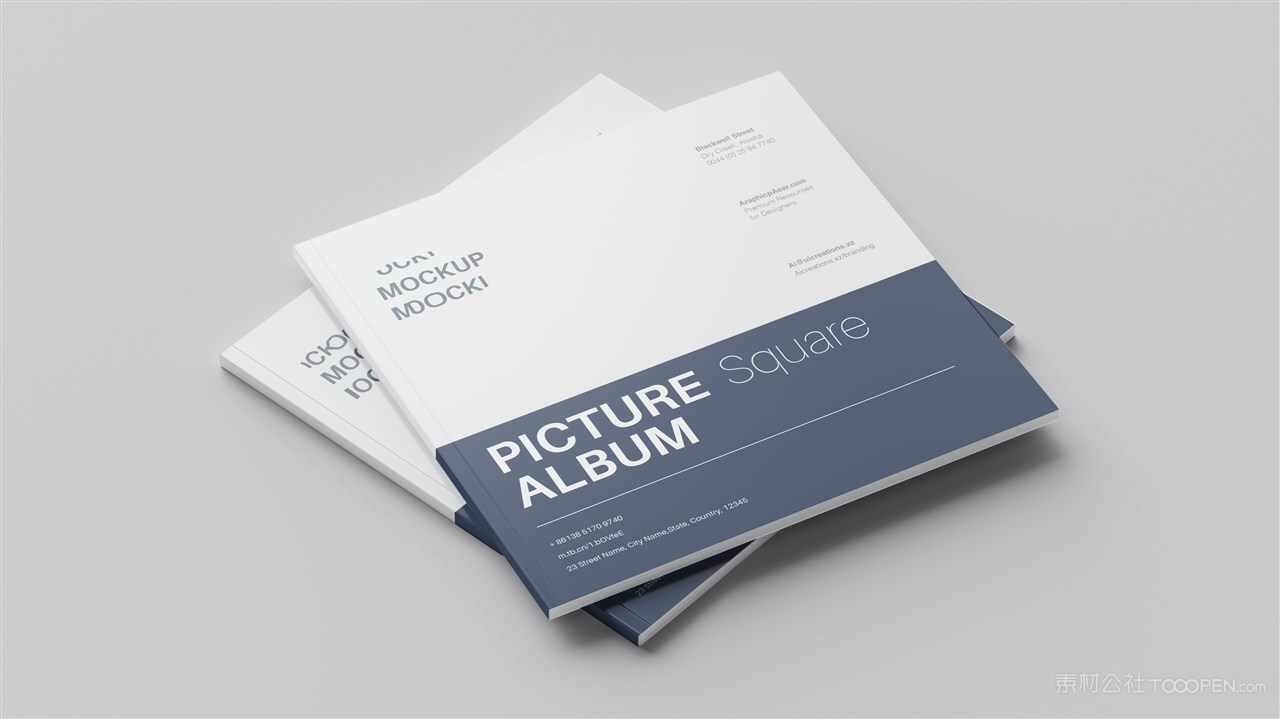 方形画册书籍杂志样机