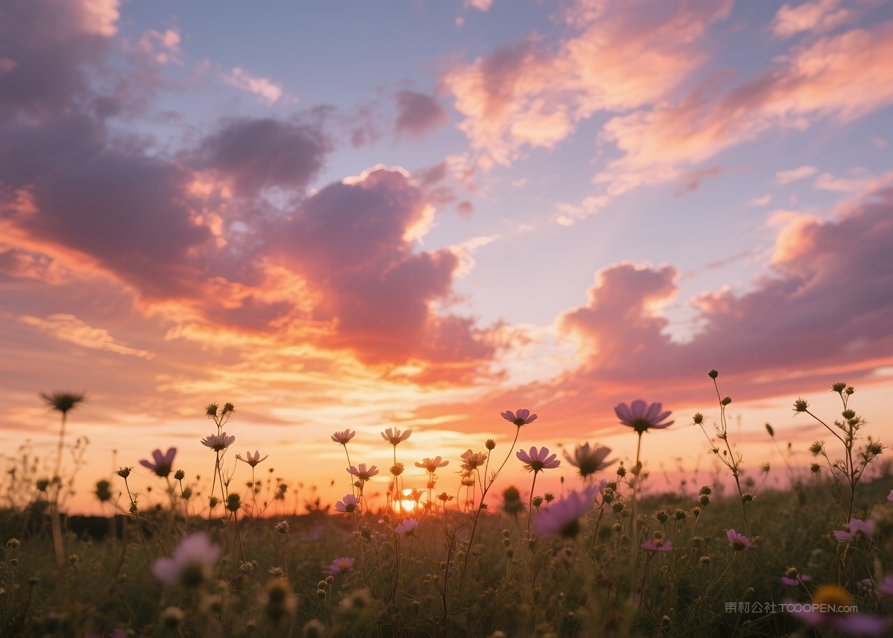 风景云层自然天空高清云彩日落唯美