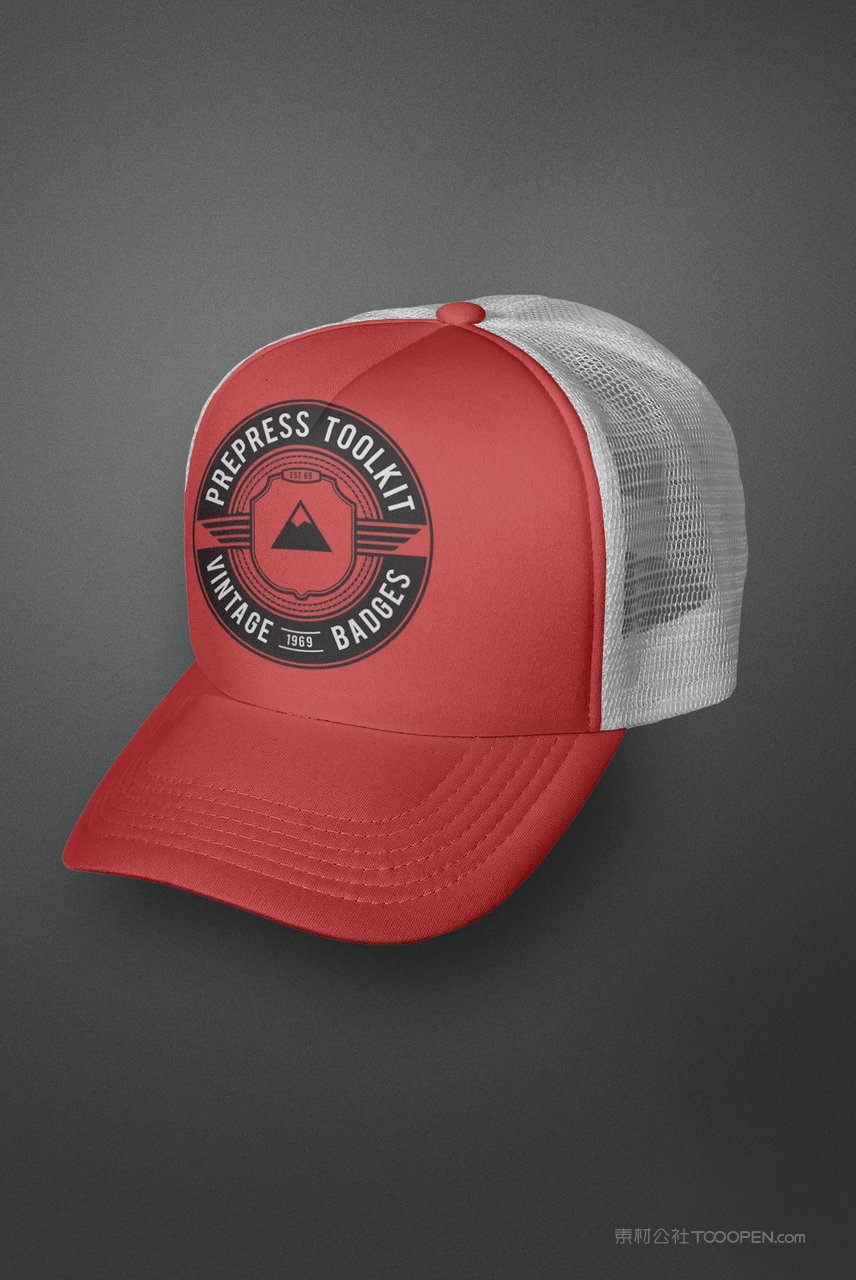 鸭舌帽子样机效果图棒球帽帽檐帽顶