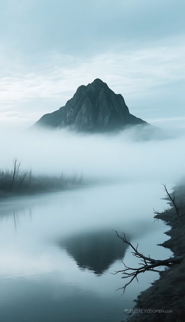 河流风景山水山峰湖泊唯美群山