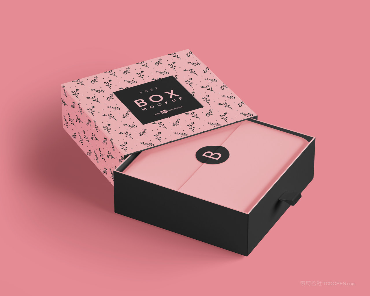 礼品包装纸盒样机psd素材包装盒盒子分层psd设计素材