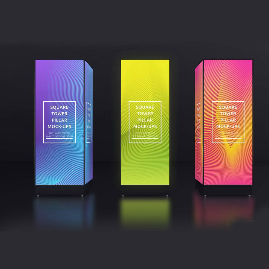 塔柱灯箱支架样机