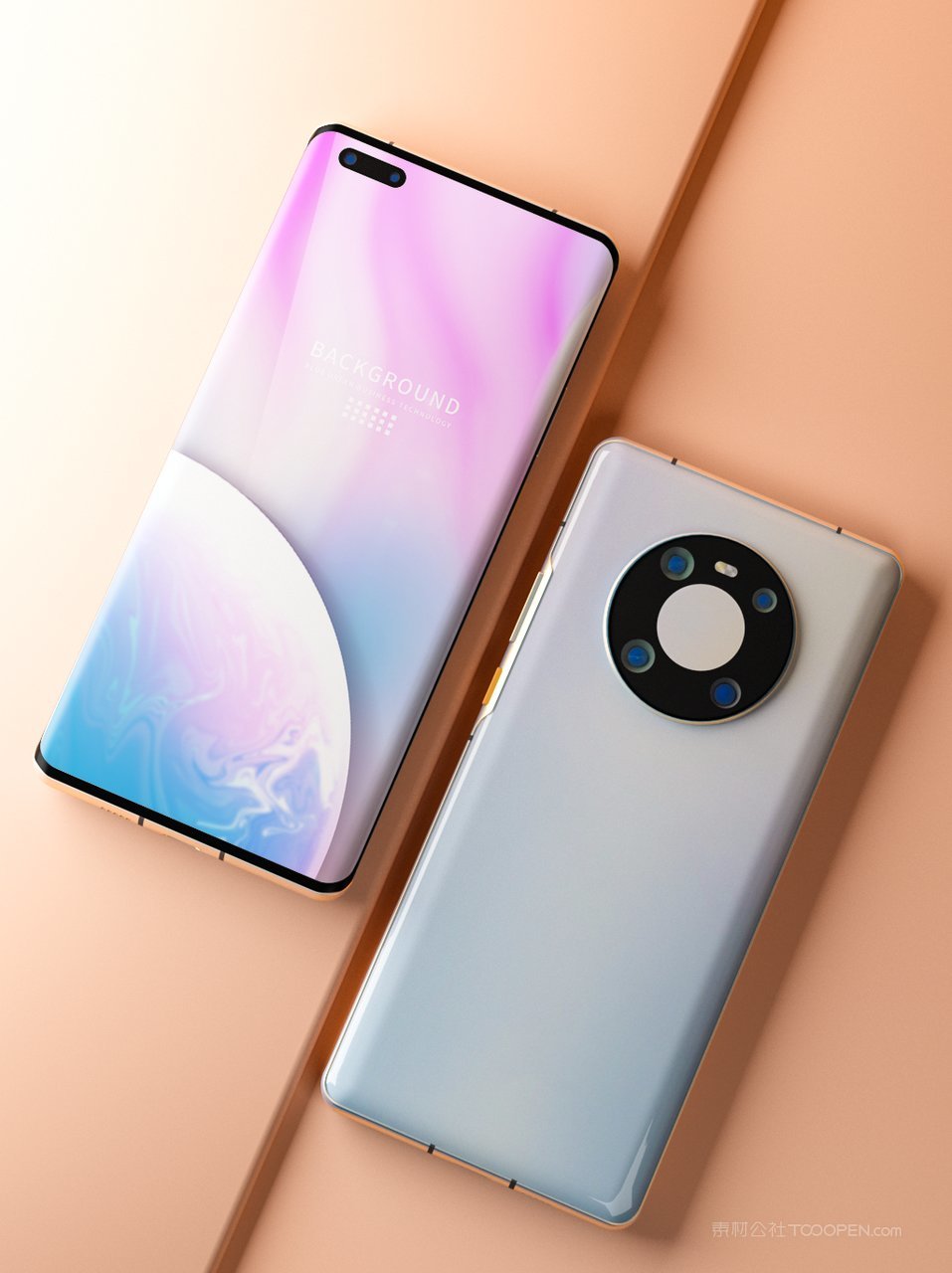 手机屏app手机ui作品展示样机 (1)