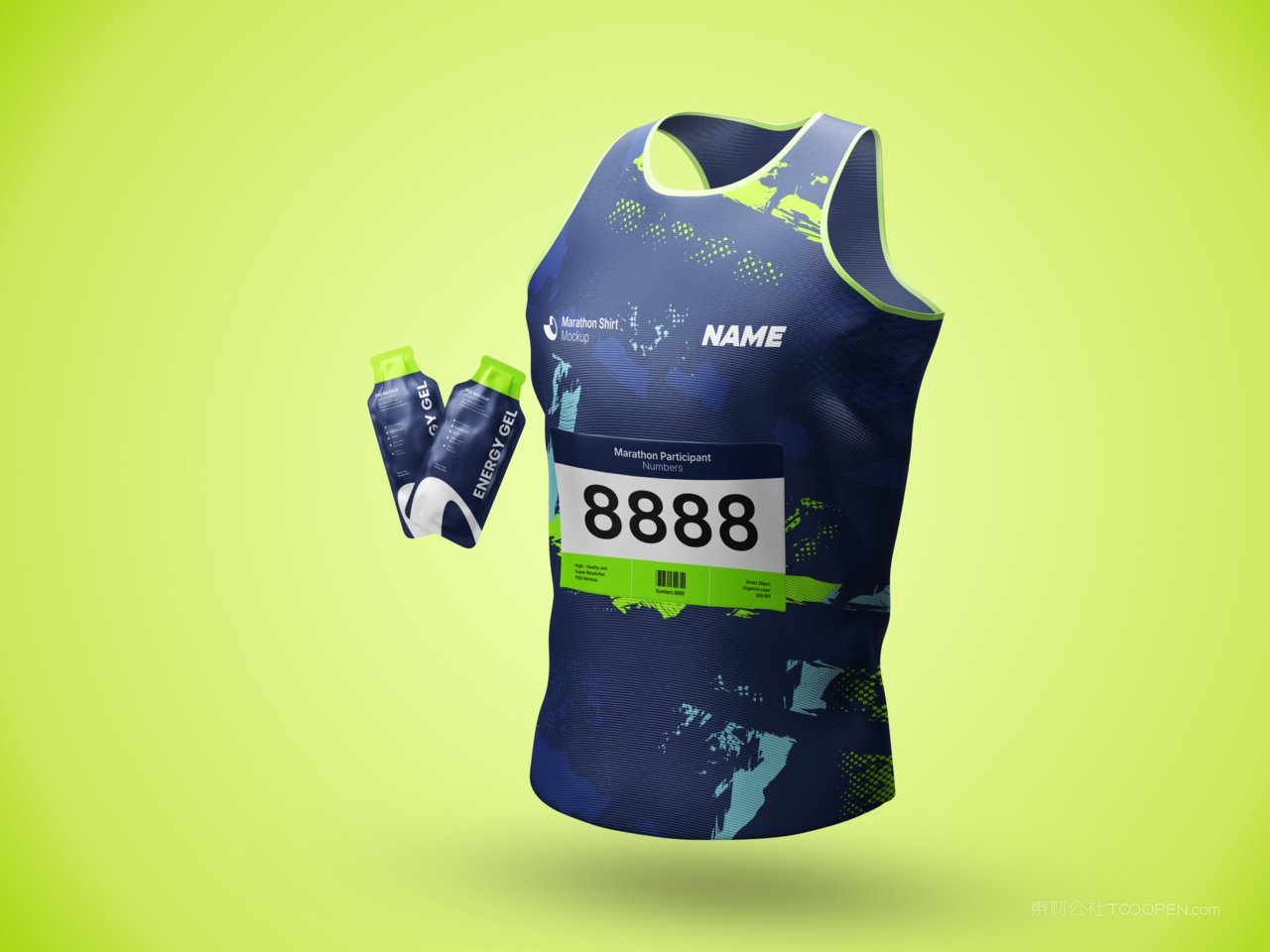 马拉松式衬衫样机