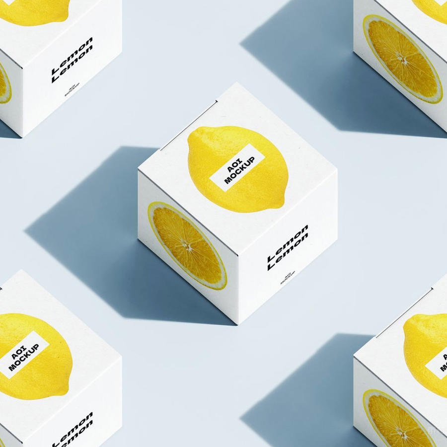 距阵方形等距纸盒包装样机