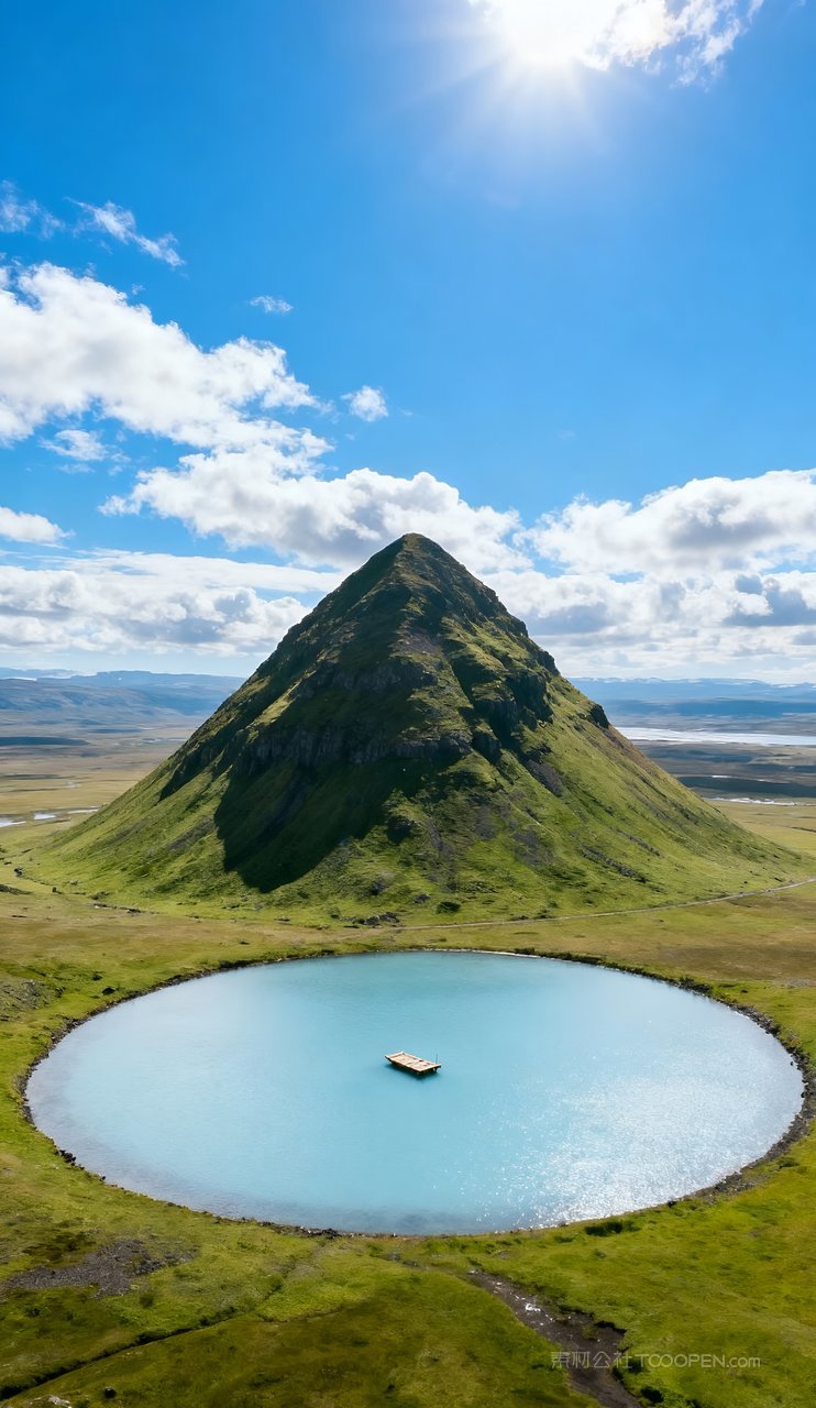 天空蓝天山水山峰青山湖泊唯美意境