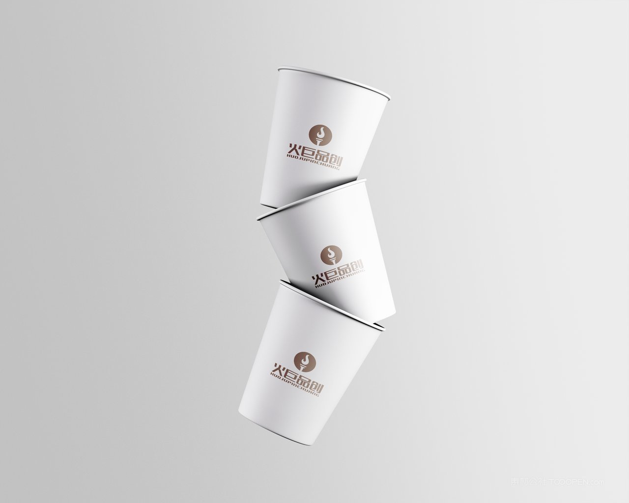 纸杯餐厅餐饮中式餐厅vi样机