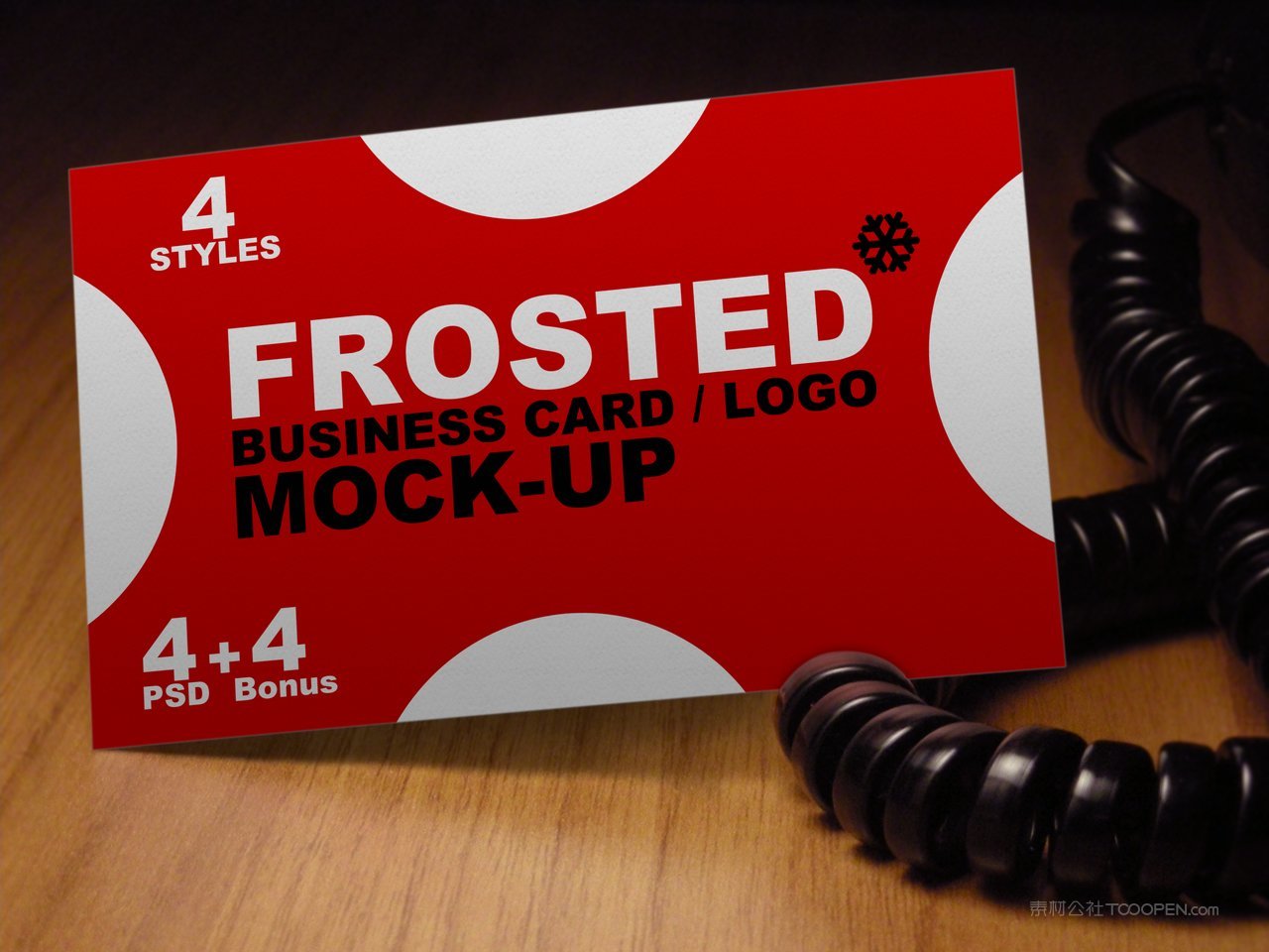 pvc透明质感名片贴图场景样机 (2)