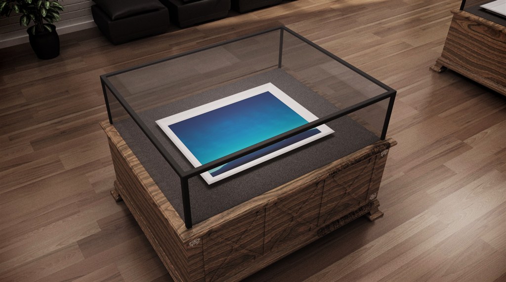 展台智能贴图样机