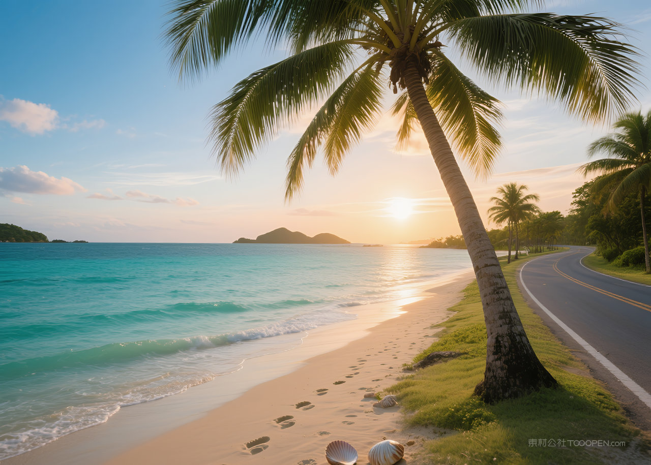 风光天空云层唯美云彩日出风景自然美丽