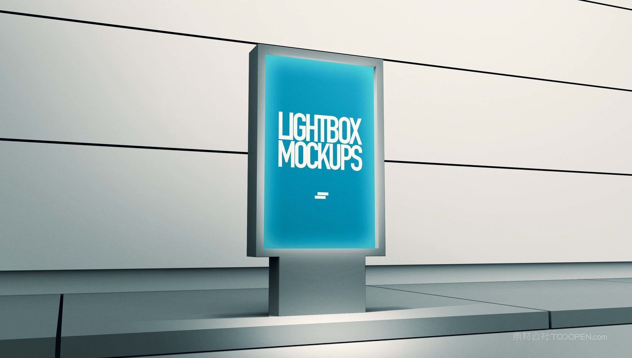 机场灯箱海报样机