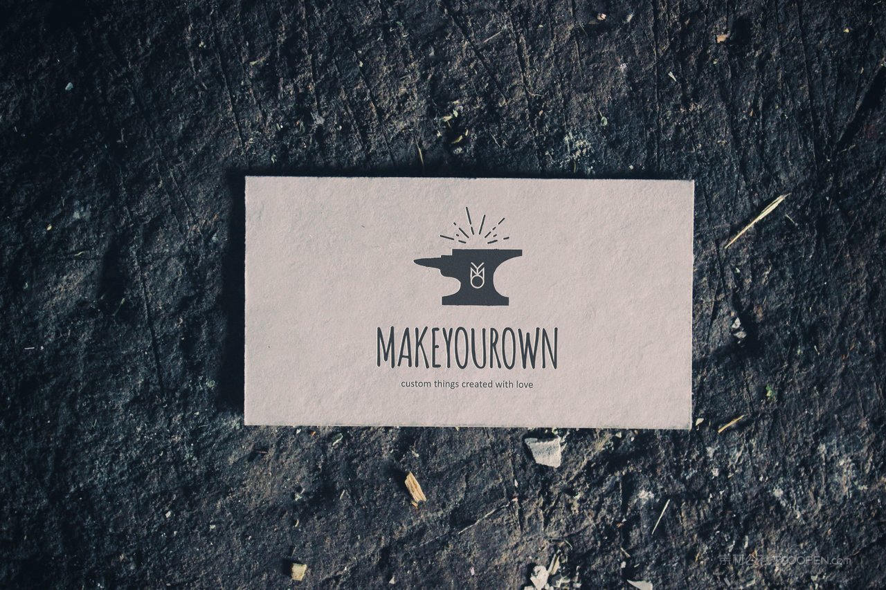 名片贴图复古场景质感样机 (2)