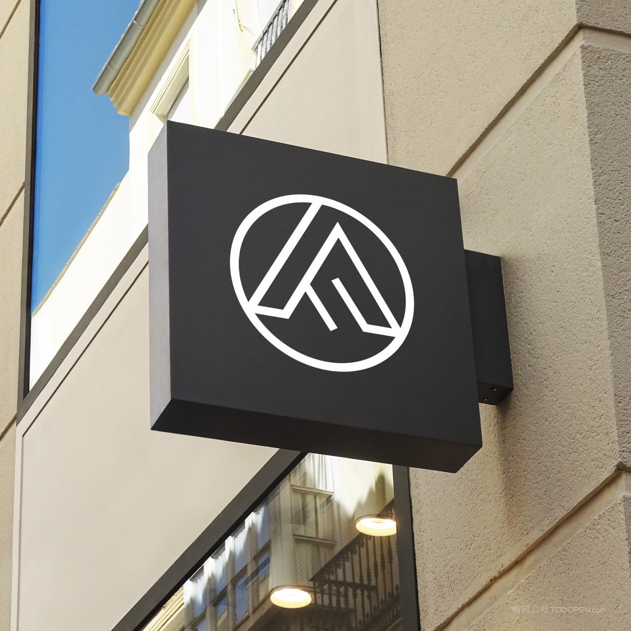 投资公司VI店招贴图样机