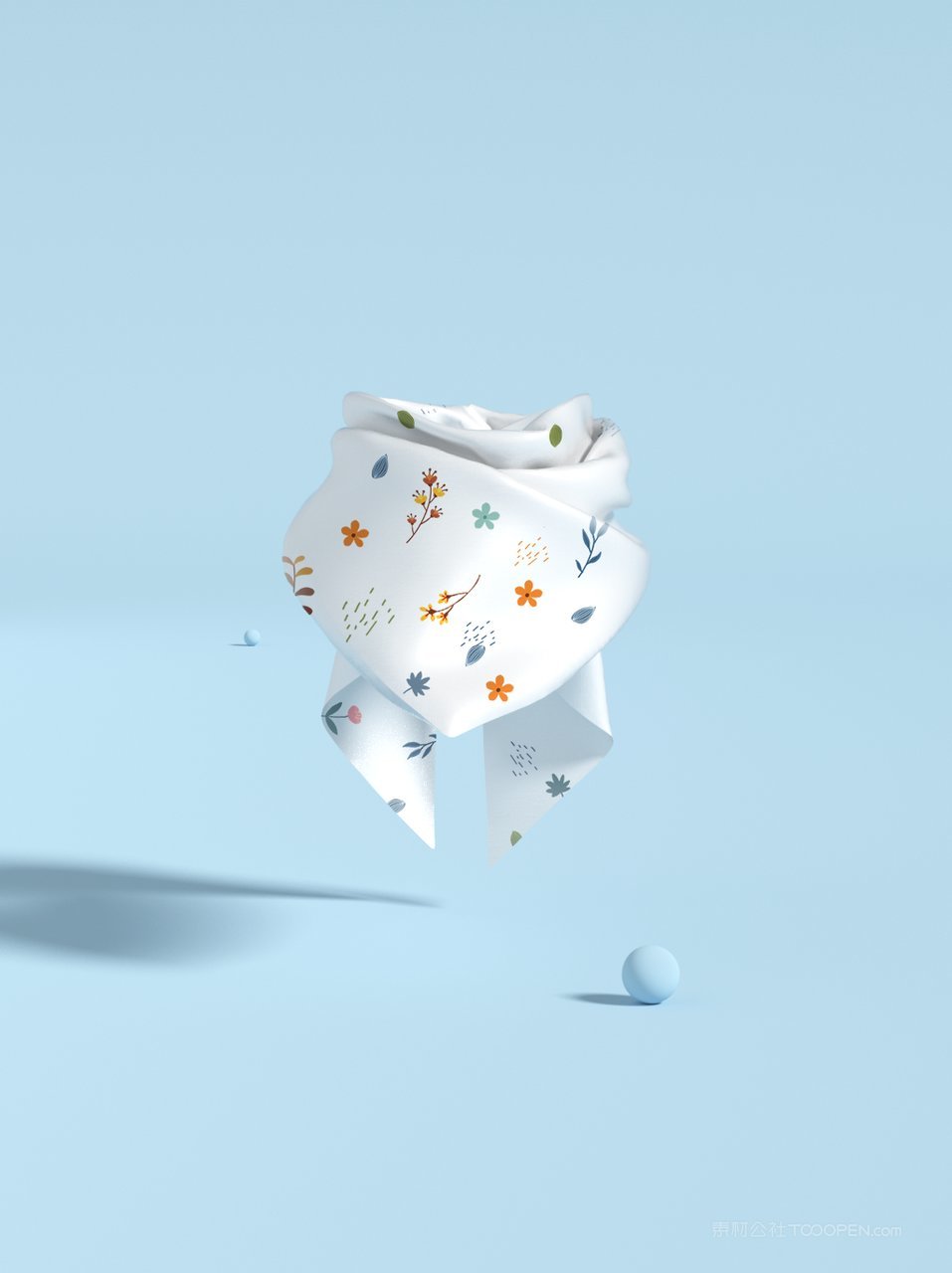 【2140期】方形3d质感丝巾图案展示样机 (1)