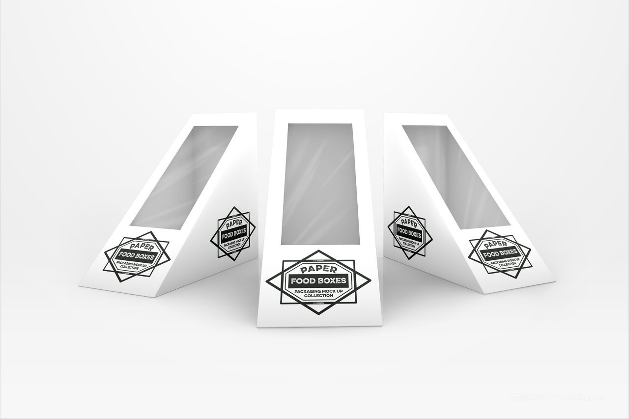 三明治品牌食品纸质包装贴图样机 (1)