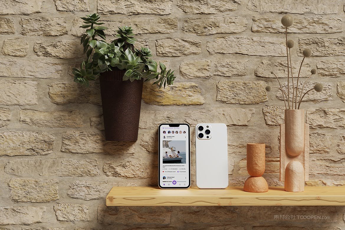 优雅场景智能手机样机