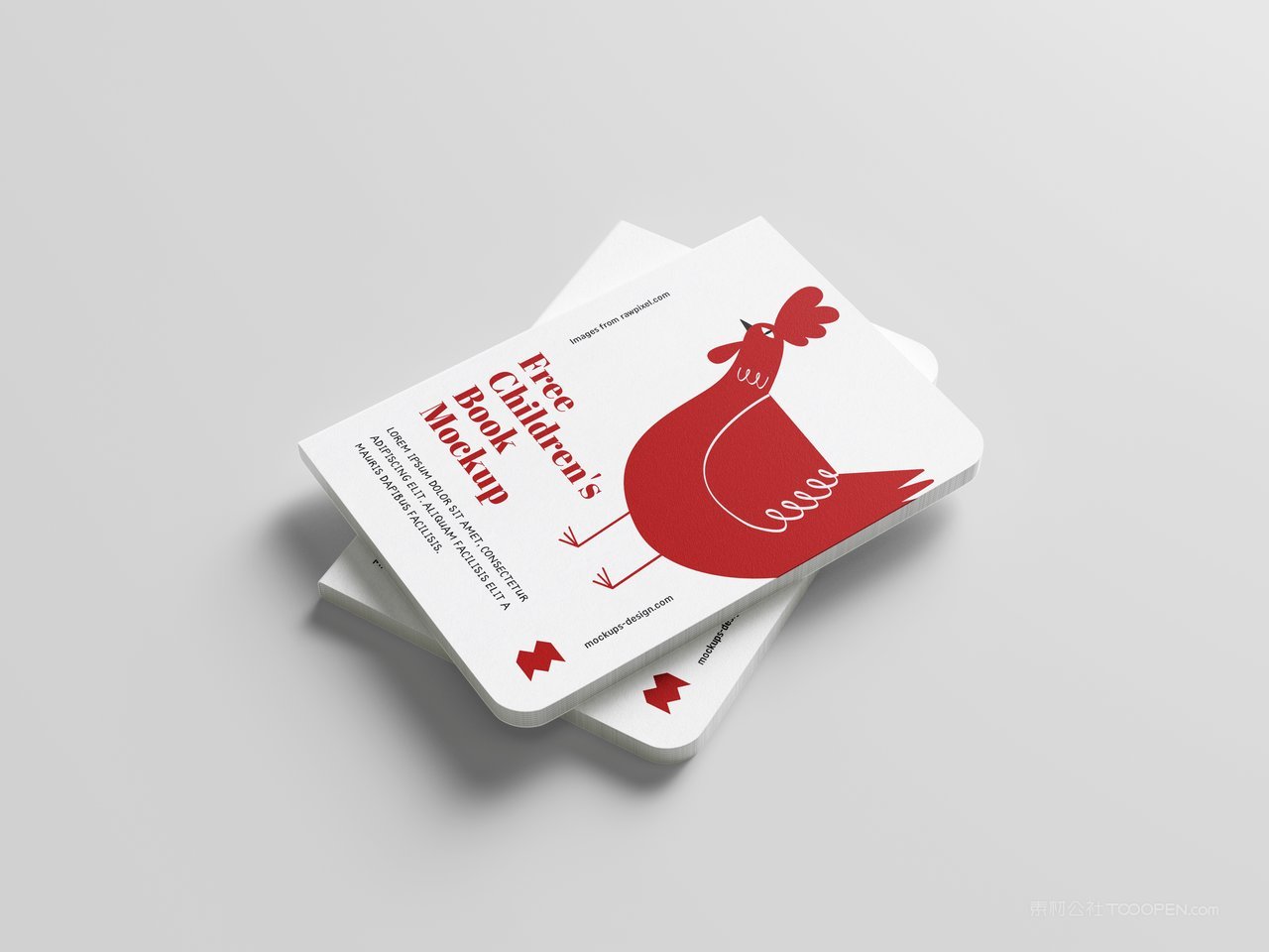 儿童书童话书绘本画册样机 (1)