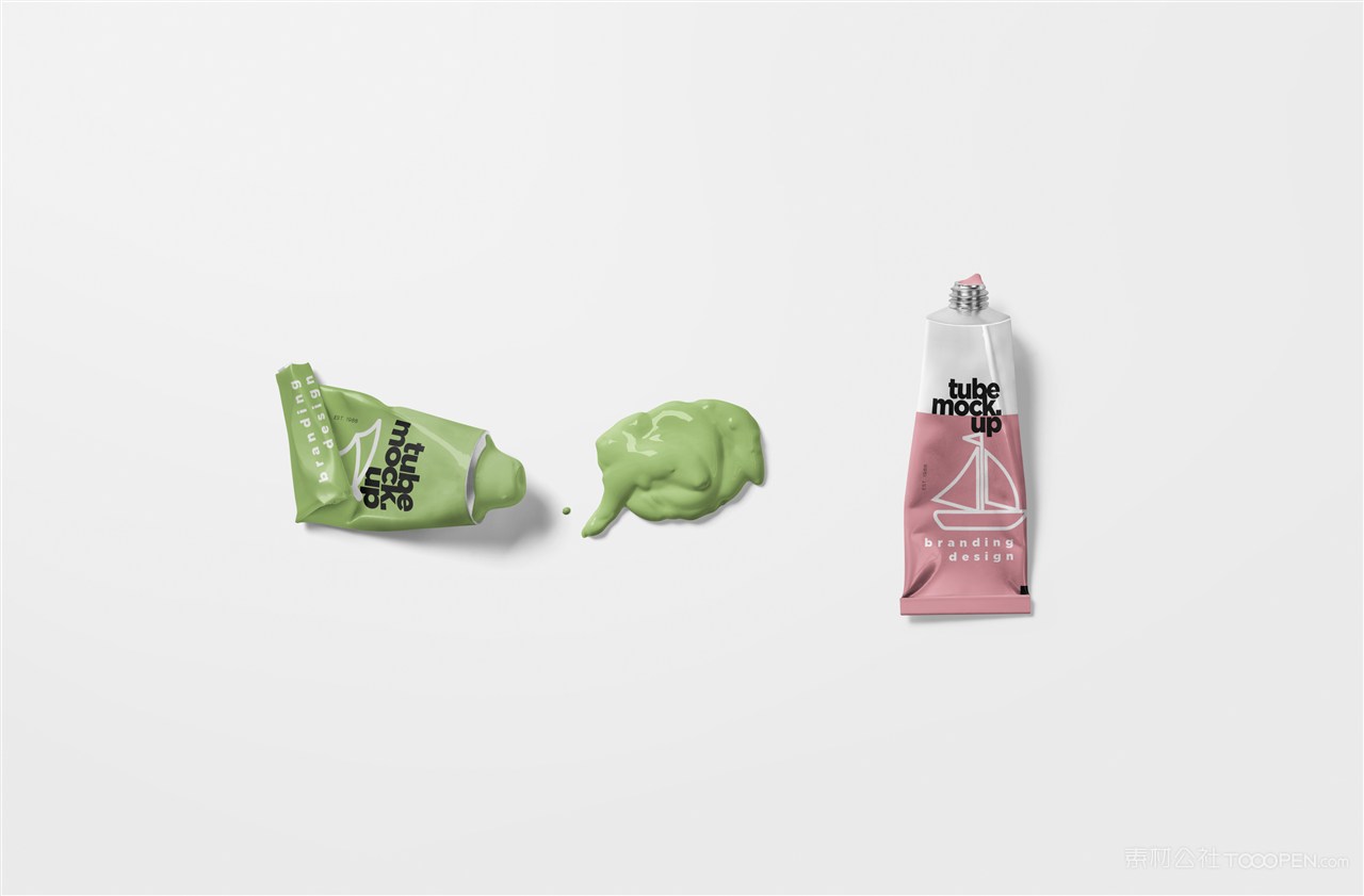 颜料文具文创用品包装样机