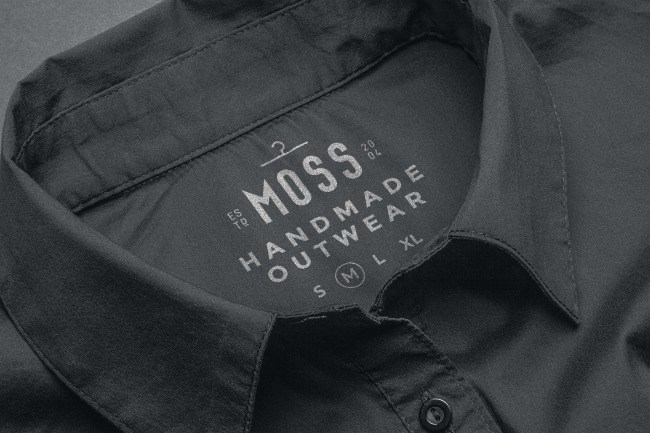 衬衫标签样机模板