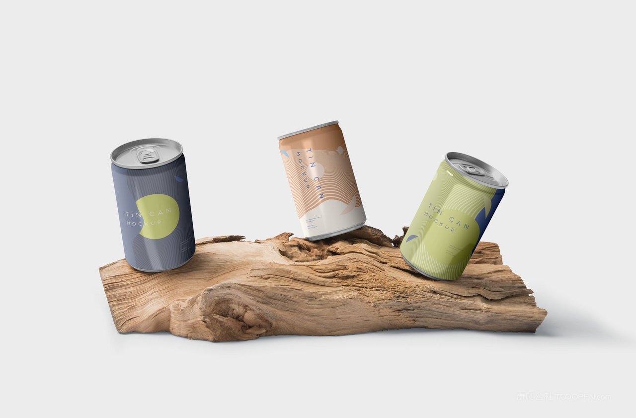 三种口味易拉罐饮料包装样机 (2)