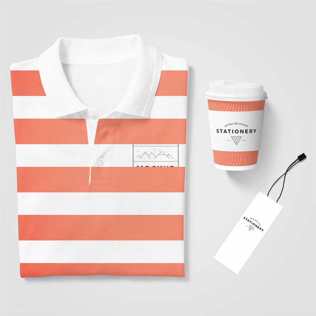 服装品牌vi样机模板