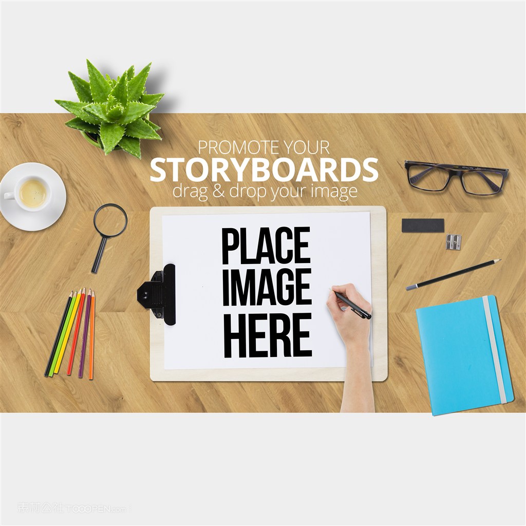 画板手绘草稿场景展示 样机