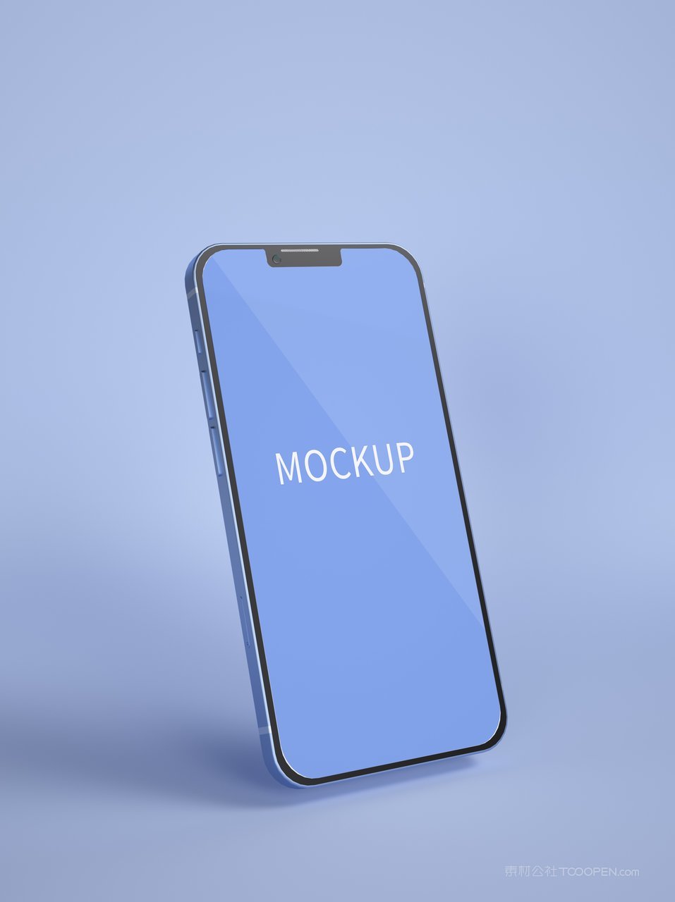 幻彩蓝色手机屏app界面ui样机 (4)