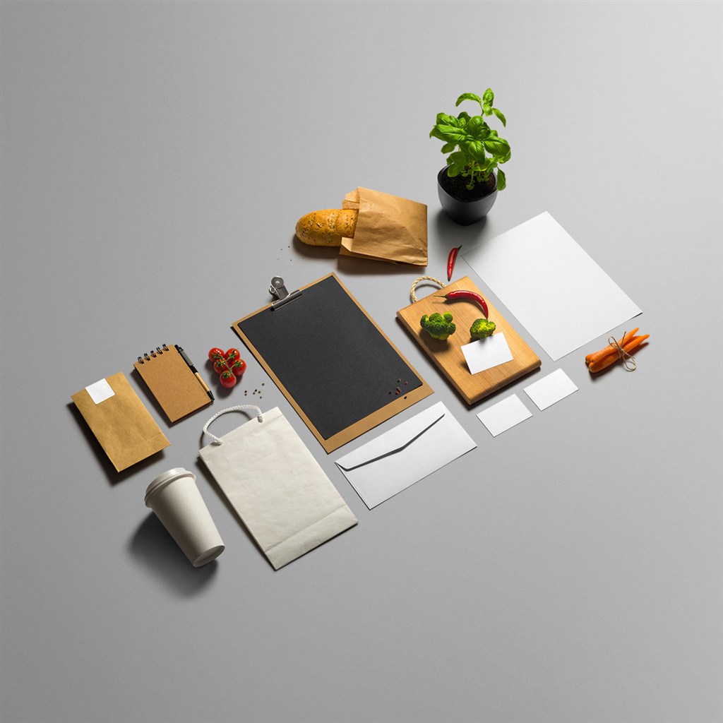 面包西点咖啡餐厅vi样机素材