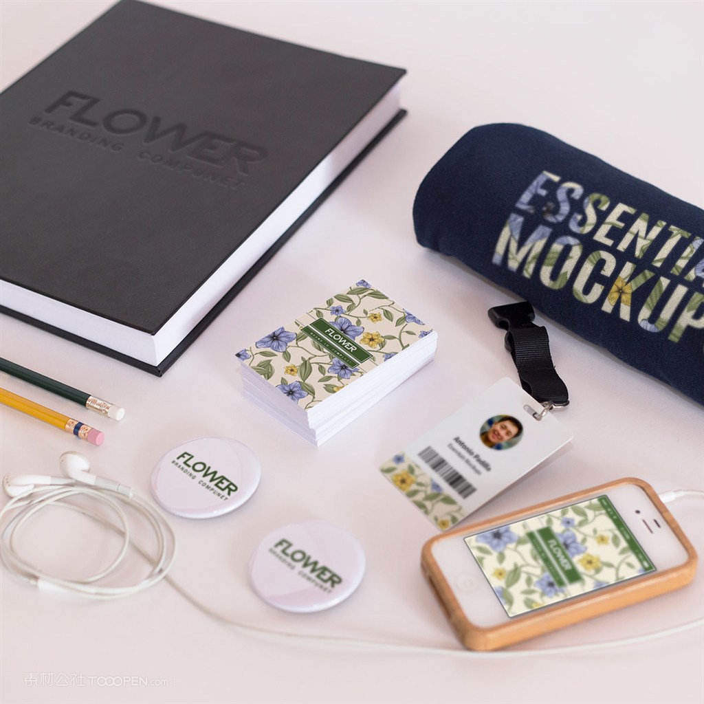 花店vi样机贴图