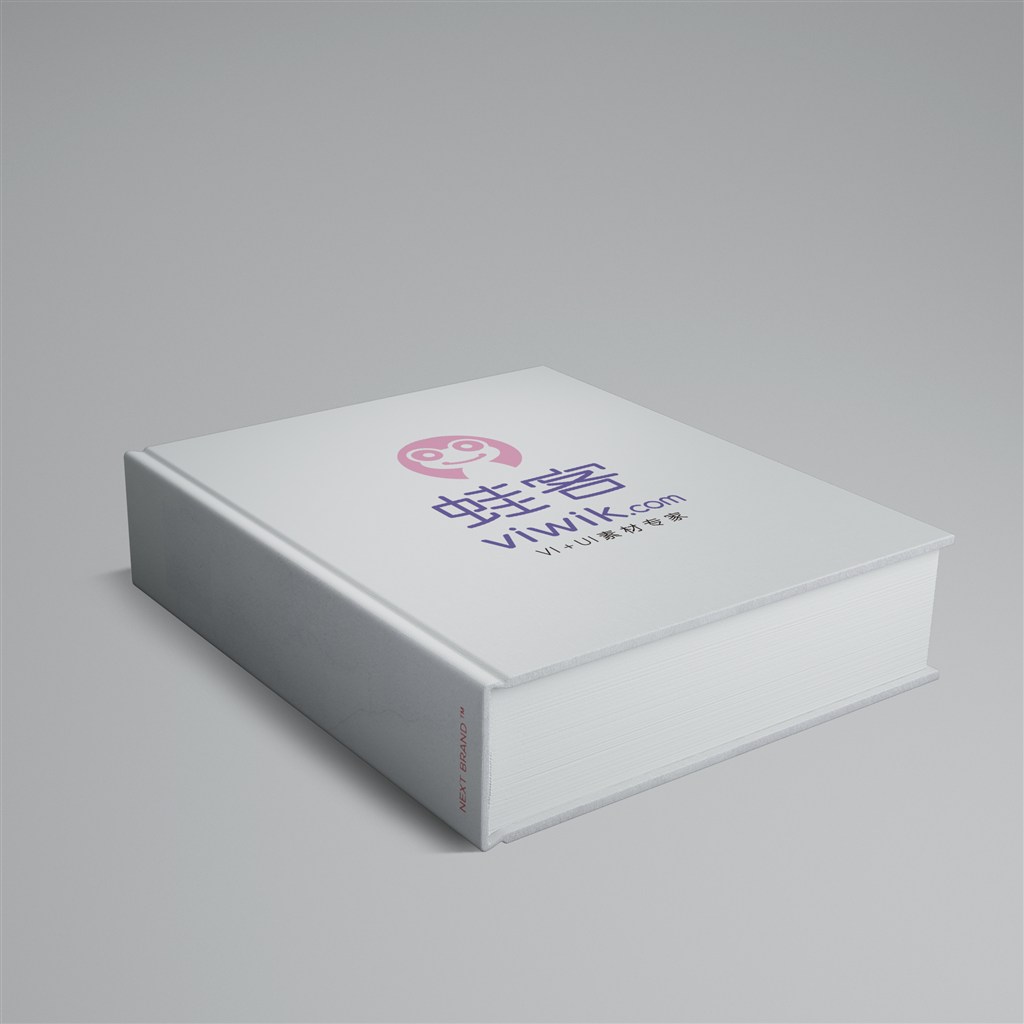 白色厚本书籍画册包装样机