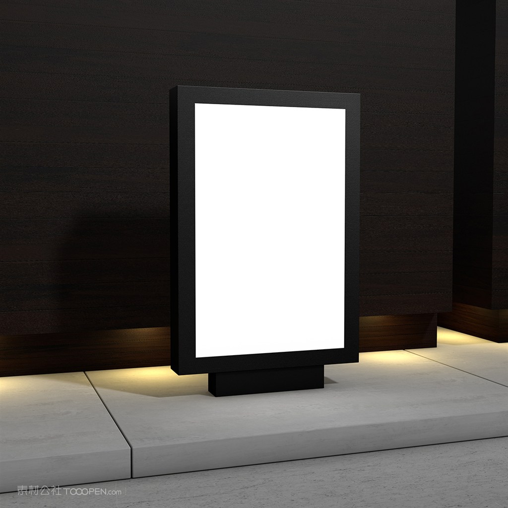 现代广告牌样机
