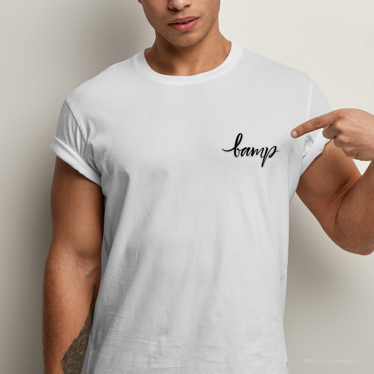 灯具品牌VI工作服T恤贴图样机