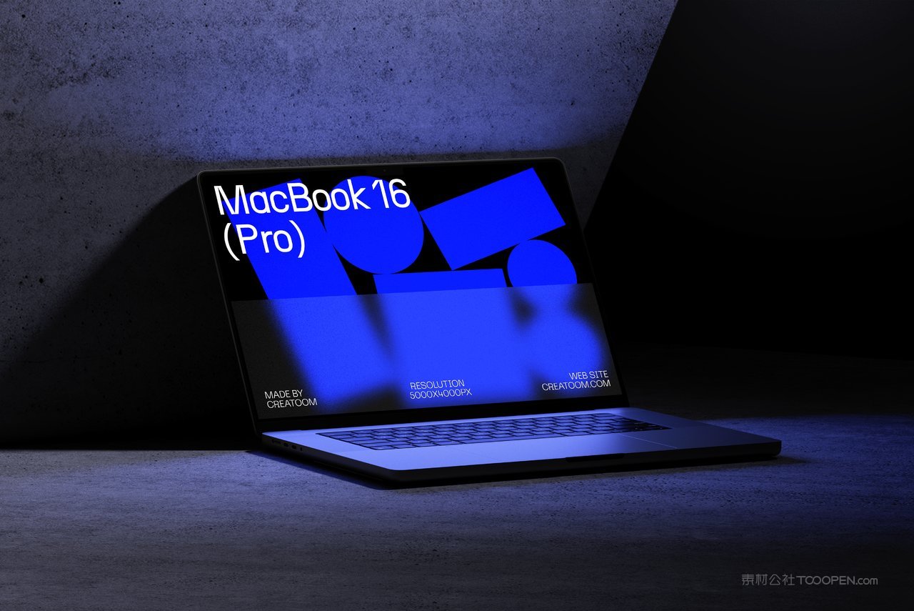 【2294期】潮流科幻工业苹果macbook pro笔记本电脑样机 (2)
