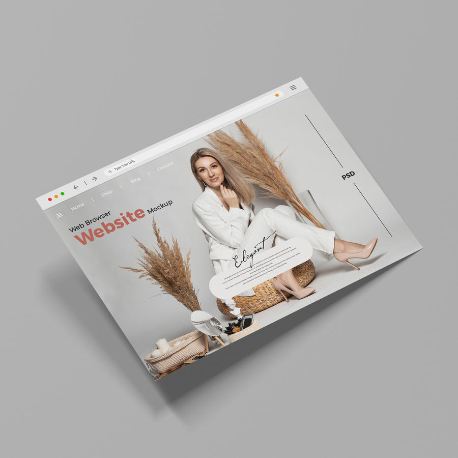 Web浏览器网站样机