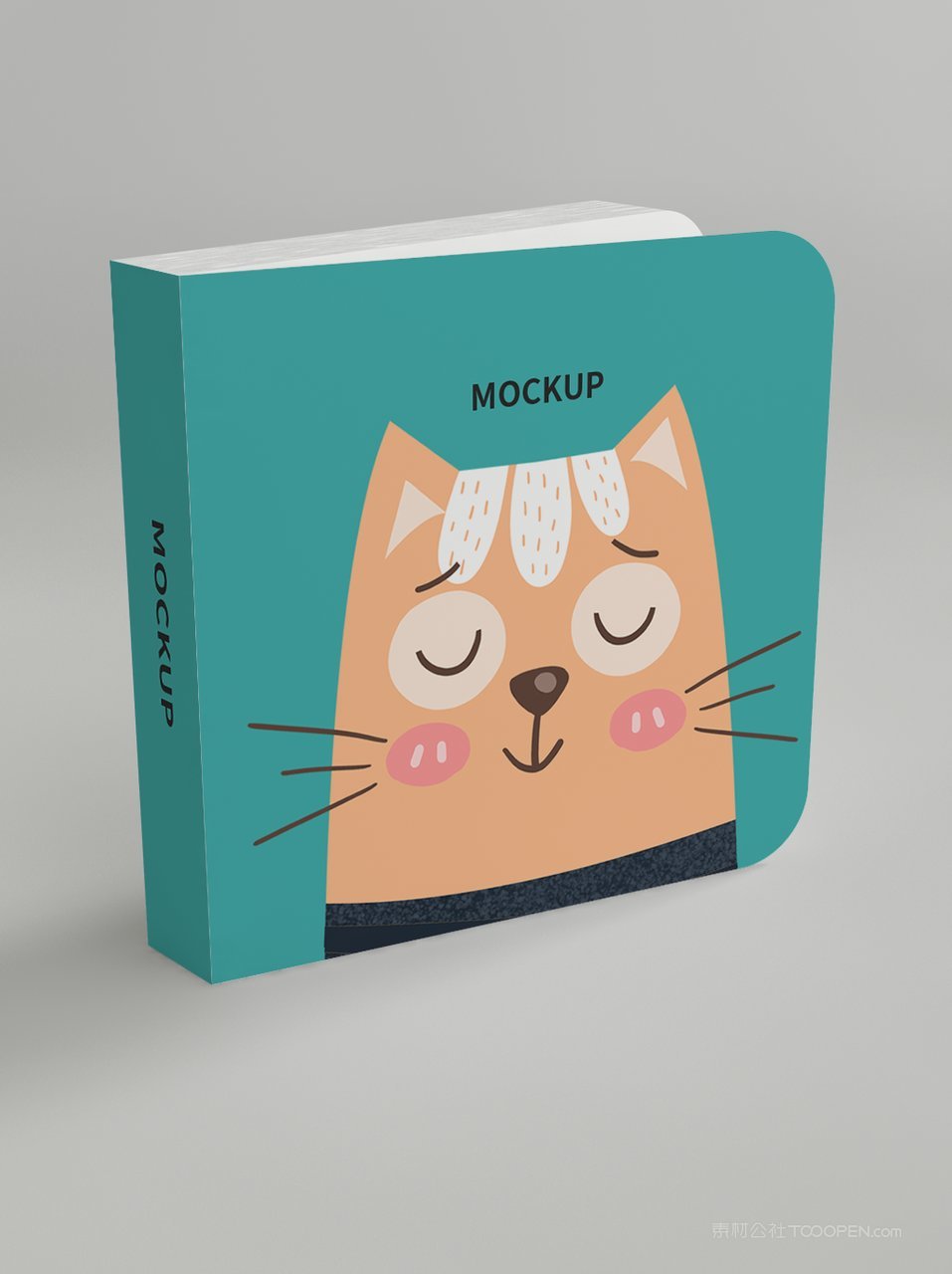 卡通可爱儿童读物绘本样机 (6)