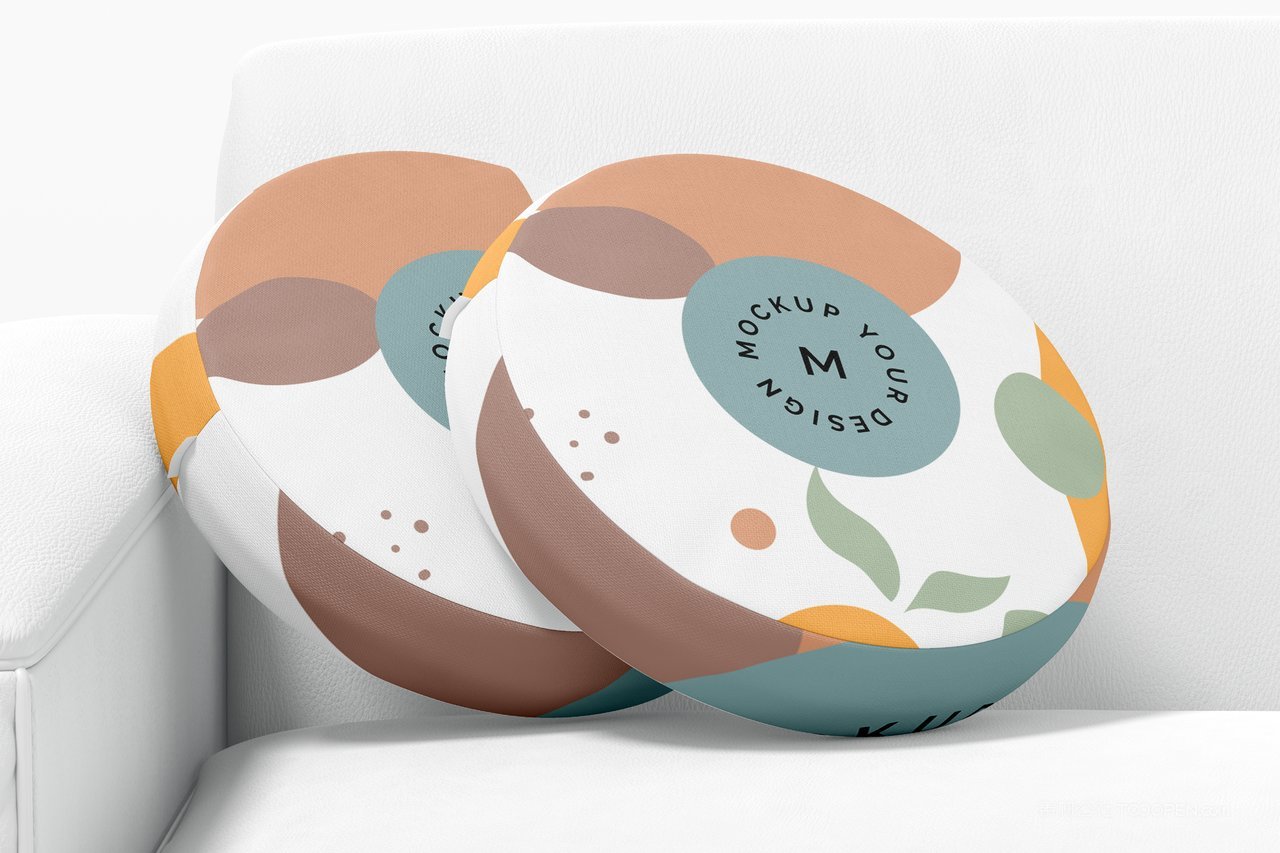 方形抱靠枕坐垫印花图案贴图样机 (9)