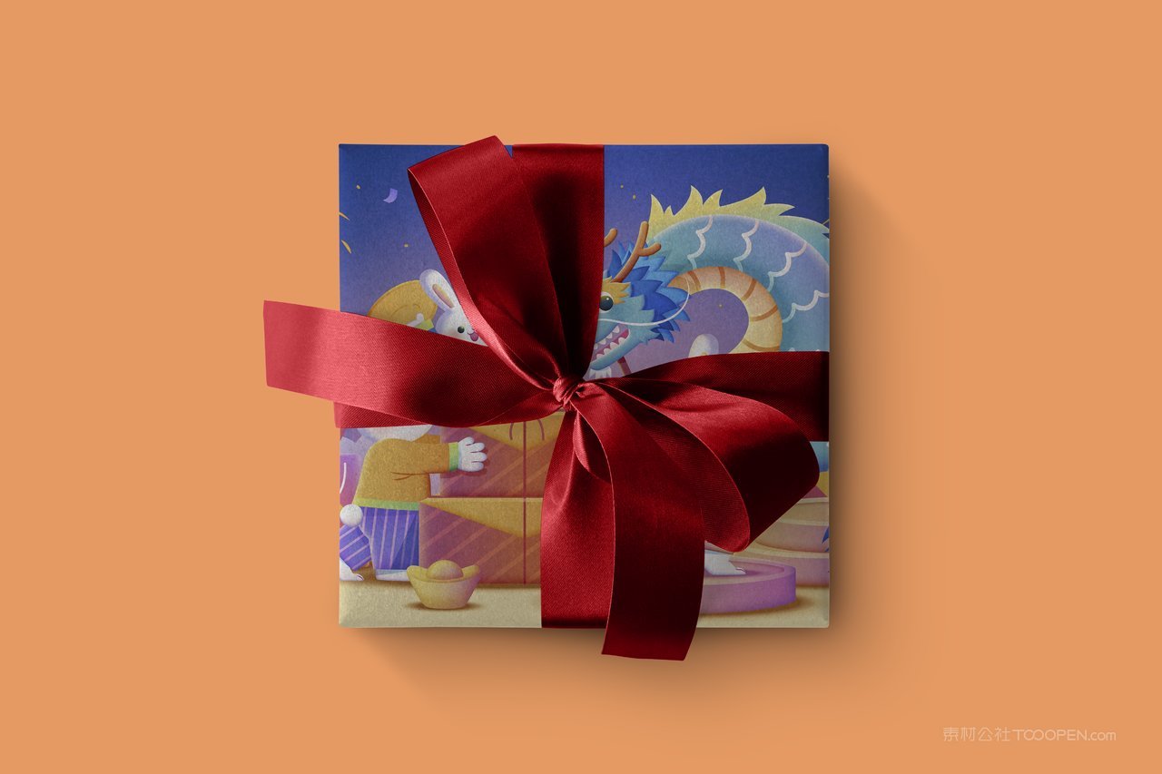 2023兔年新年礼盒礼物包装文创品牌样机 (1)