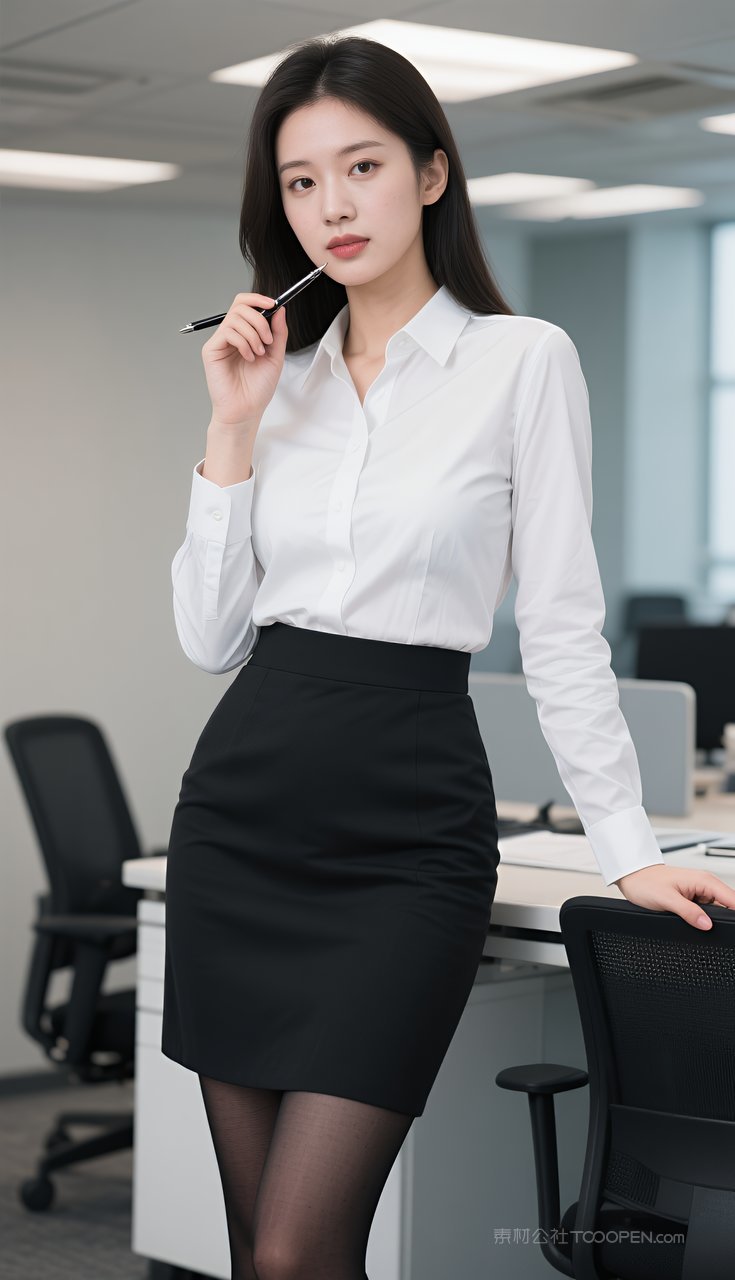 美腿丝袜制服短裙长腿美女性感职业