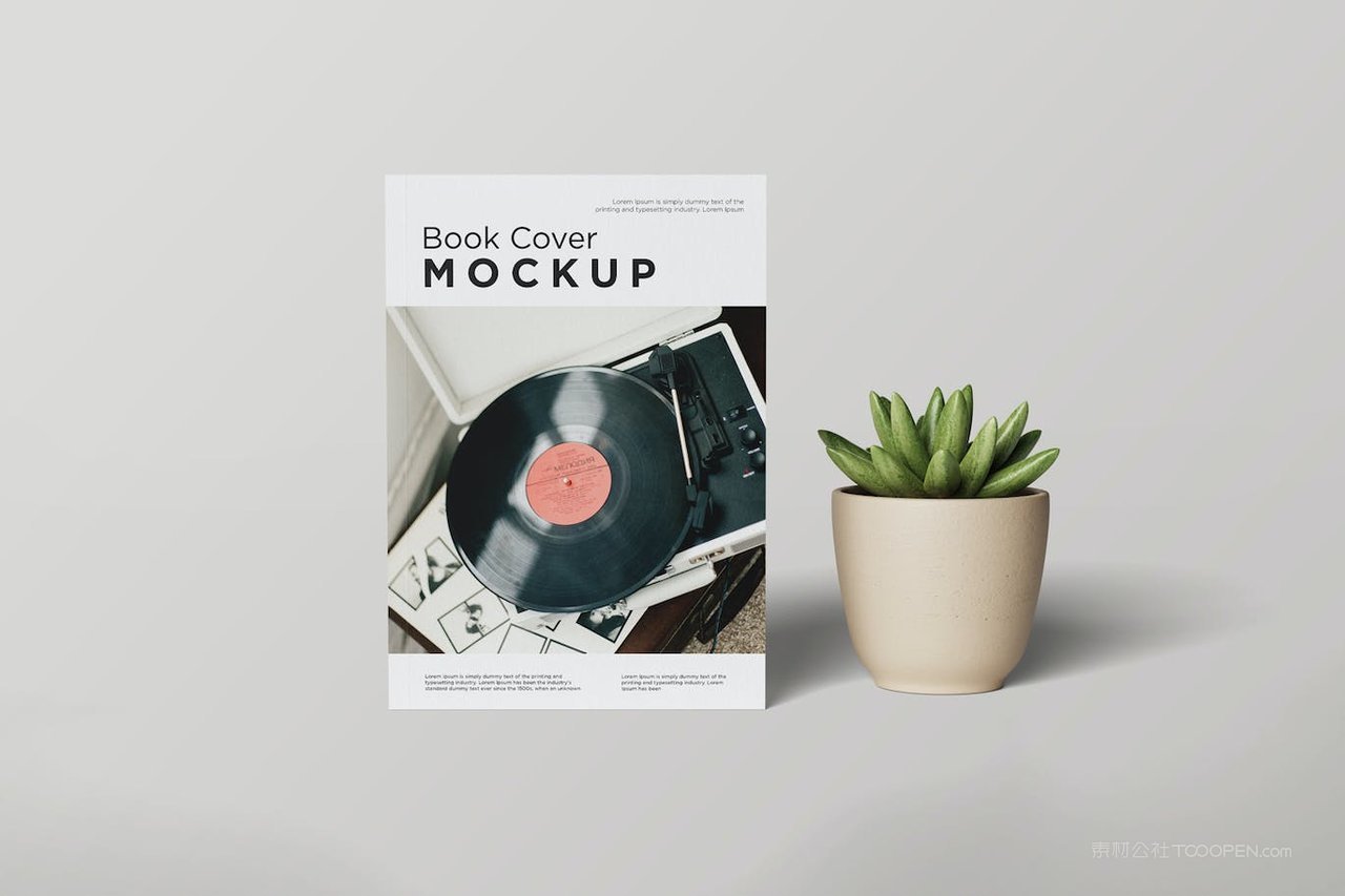 书籍封面设计样机