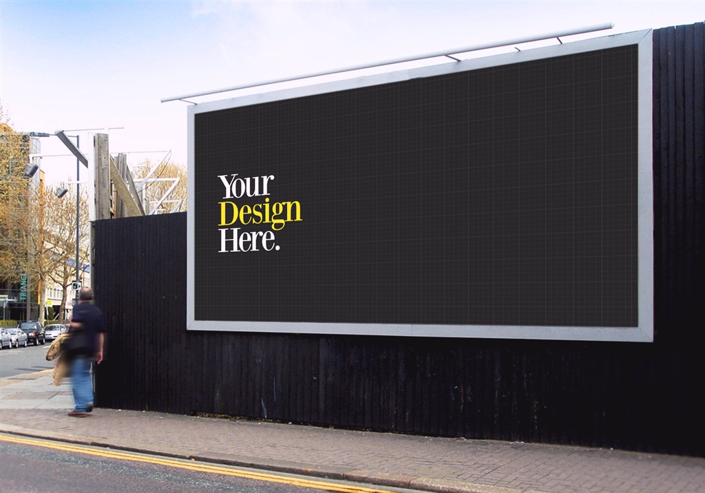 户外广告牌样机